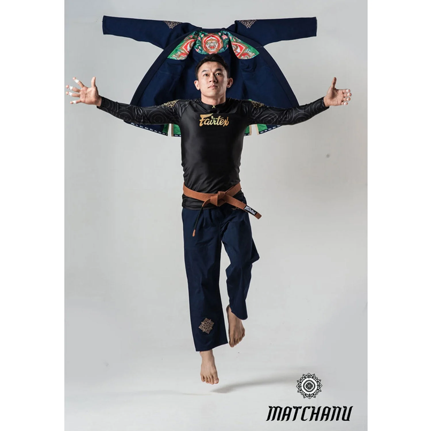 BJJ2 Fairtex Matchanu Premium BJJ Gi Navy - Image 2