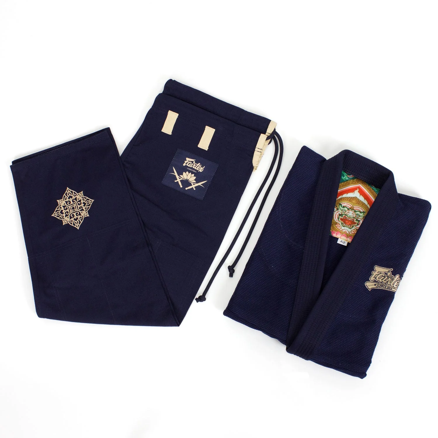 BJJ2 Fairtex Matchanu Premium BJJ Gi Navy - Image 4