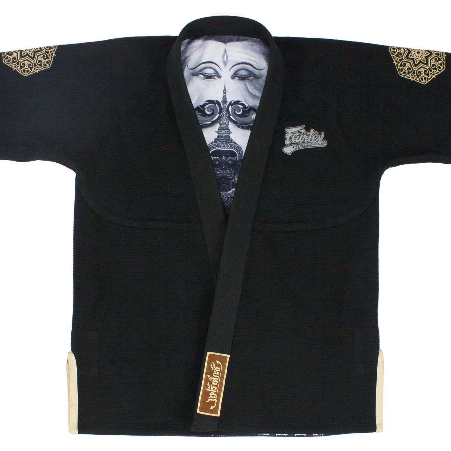 BJJ3 Fairtex Treeburam Premium BJJ Gi Black - Image 6