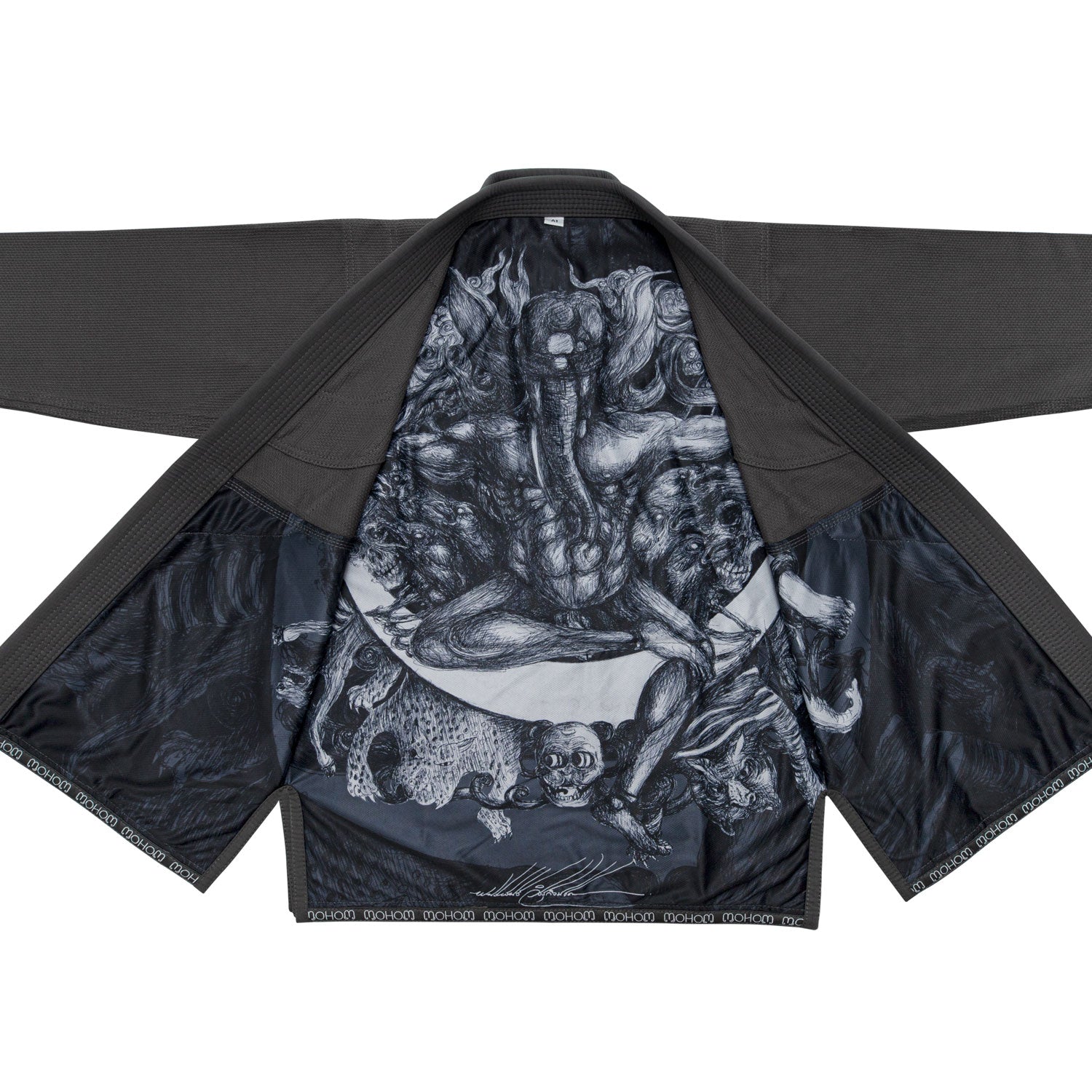 BJJ6 Fairtex Mohom Premium BJJ Gi Grey - Image 2