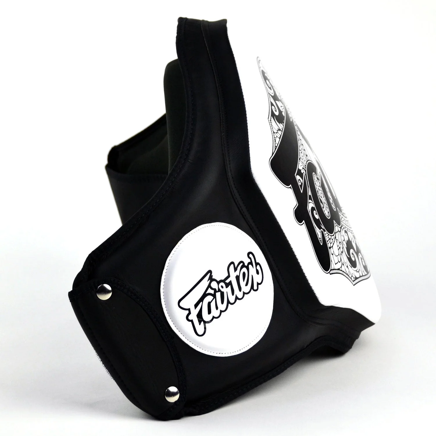 BPV3 Fairtex Microfiber Belly Pad Black-White - Image 3