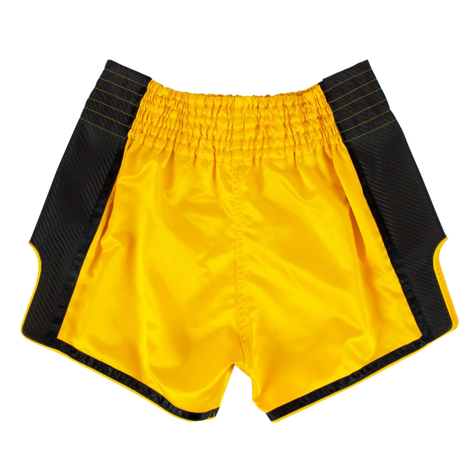 BS1701 Fairtex Slim Fit Muaythai Shorts Yellow - Image 2
