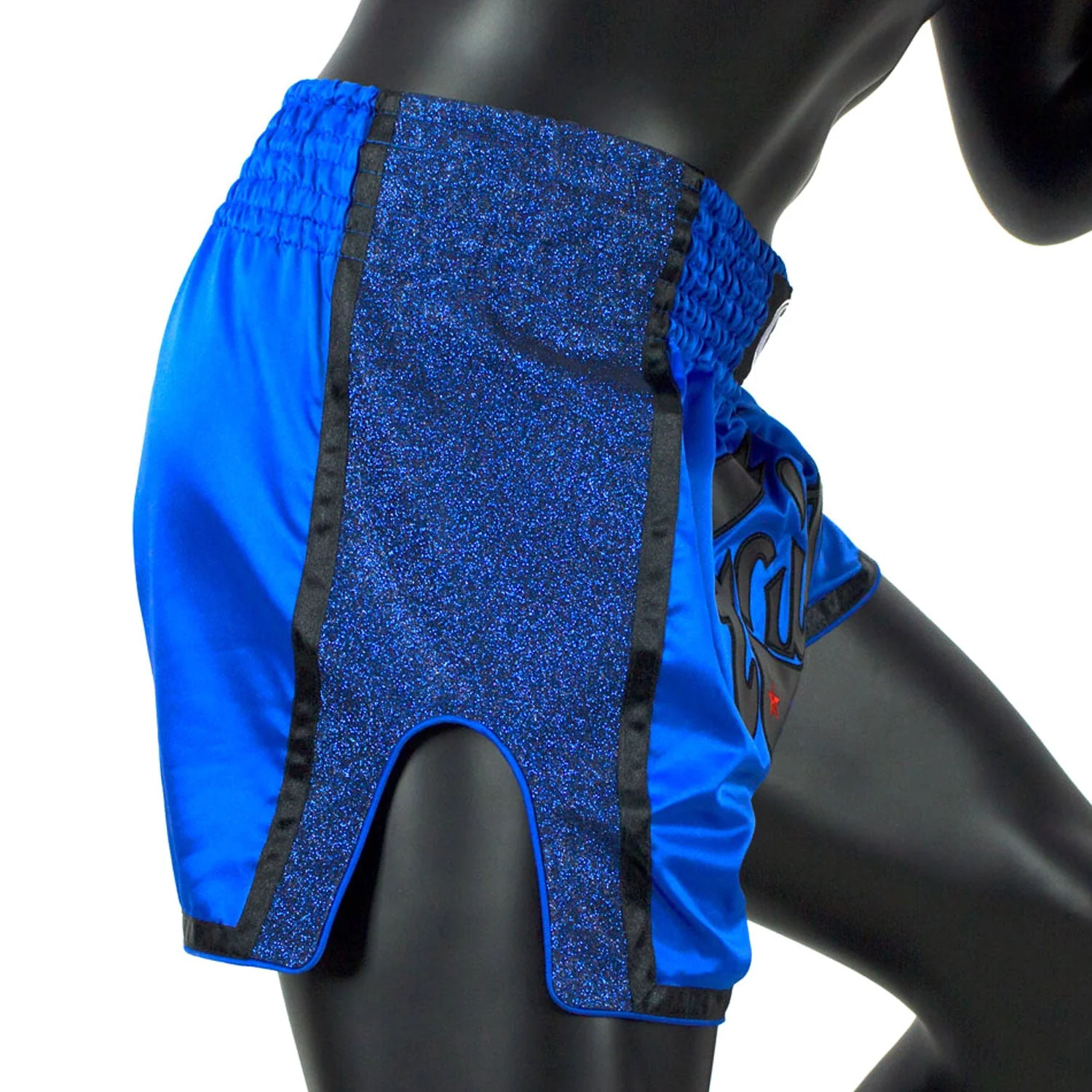 BS1702 Fairtex Slim Fit Muaythai Shorts Royal Blue - Image 4