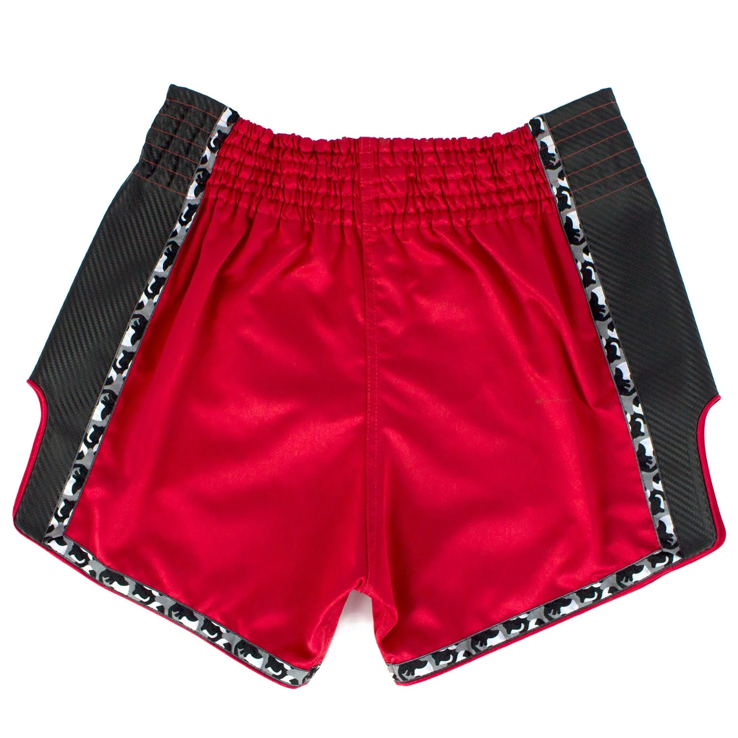 BS1703 Fairtex Slim Fit Muaythai Shorts Red-Black - Image 2