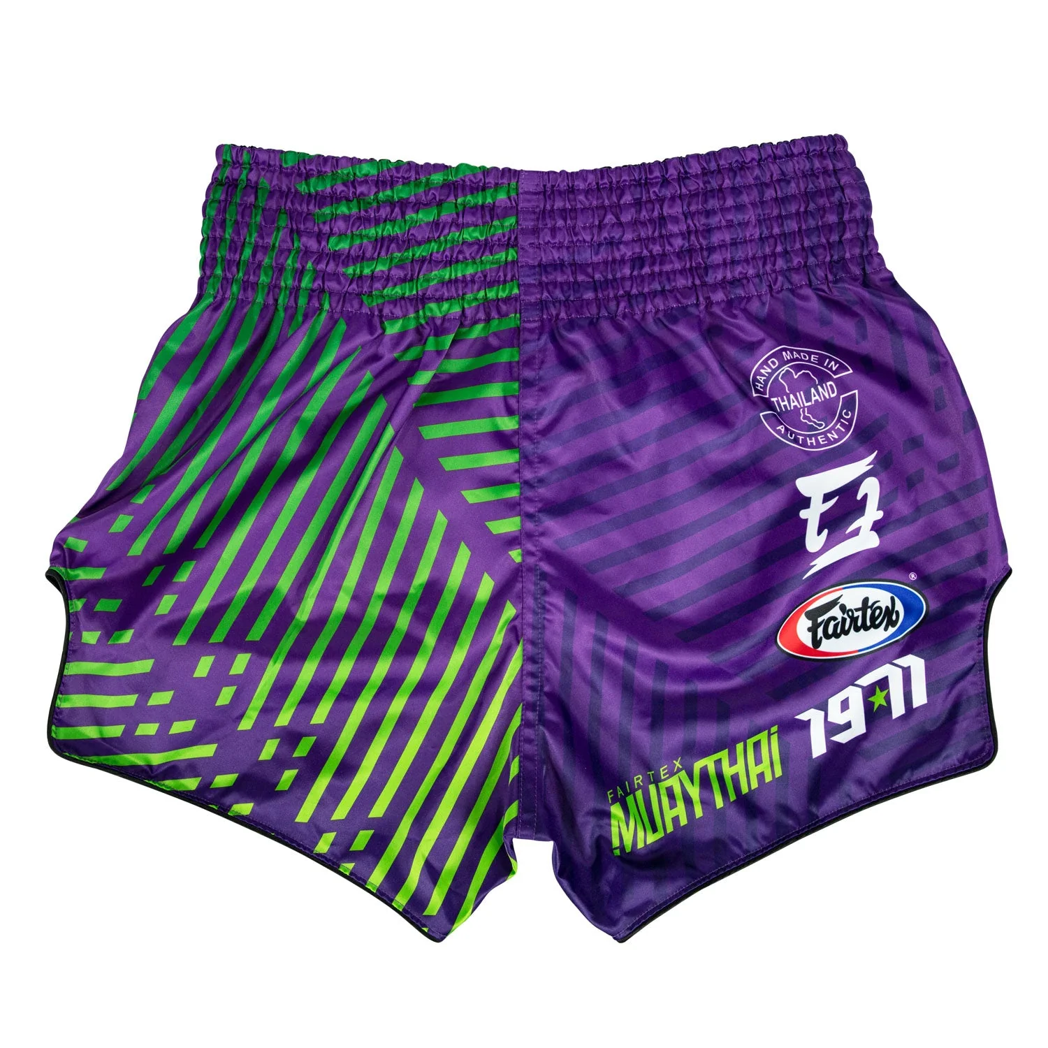 BS1922 Fairtex Racer Muaythai Shorts Purple - Image 2