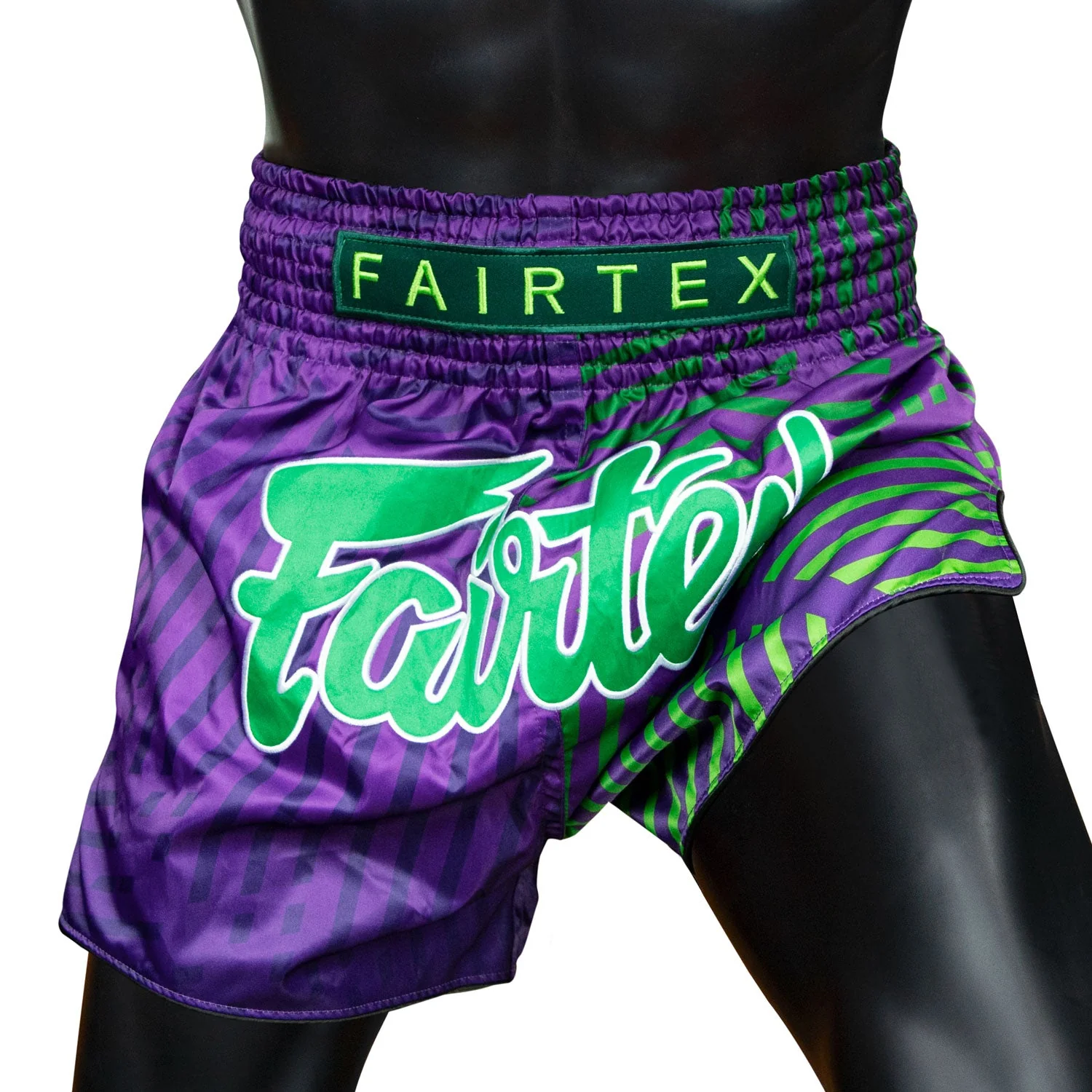 BS1922 Fairtex Racer Muaythai Shorts Purple - Image 3