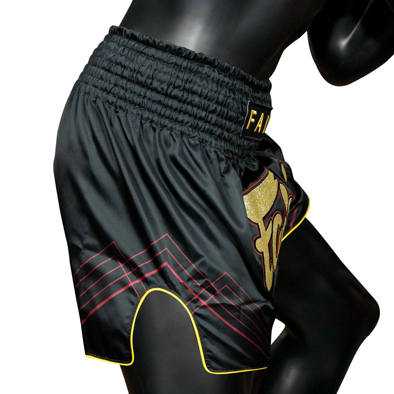 BS1925 Fairtex Mr X Muaythai Shorts Black - Image 4