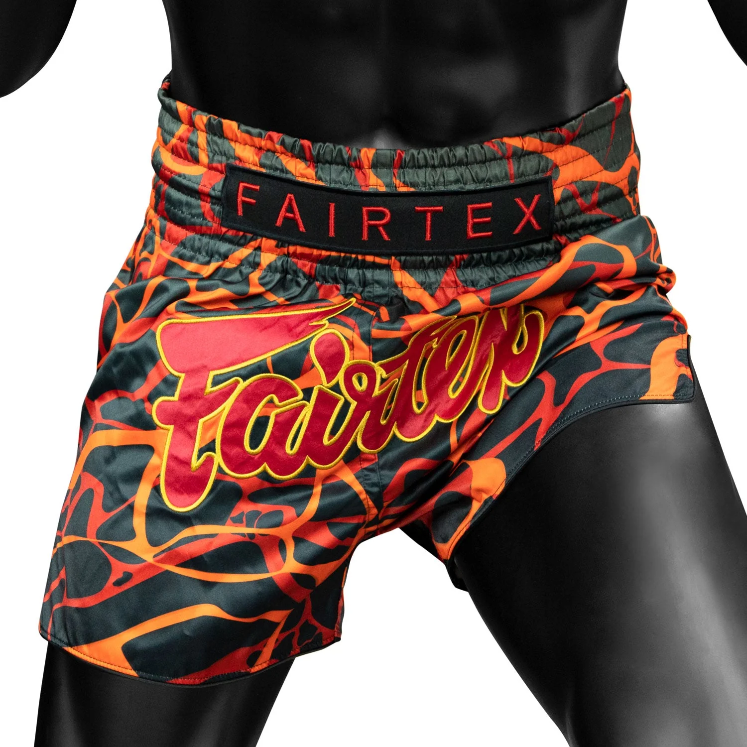 BS1926 Fairtex Magma Muaythai Shorts Red - Image 3