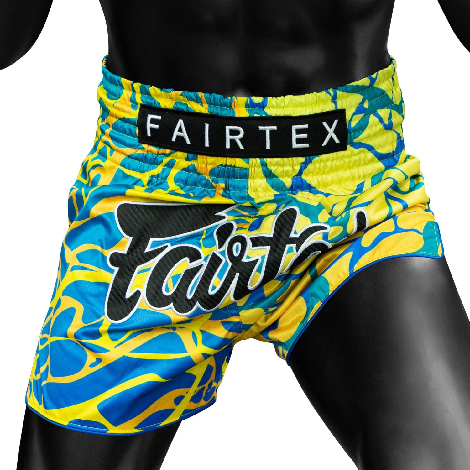 BS1927 Fairtex Magma Green Muaythai Shorts - Image 3