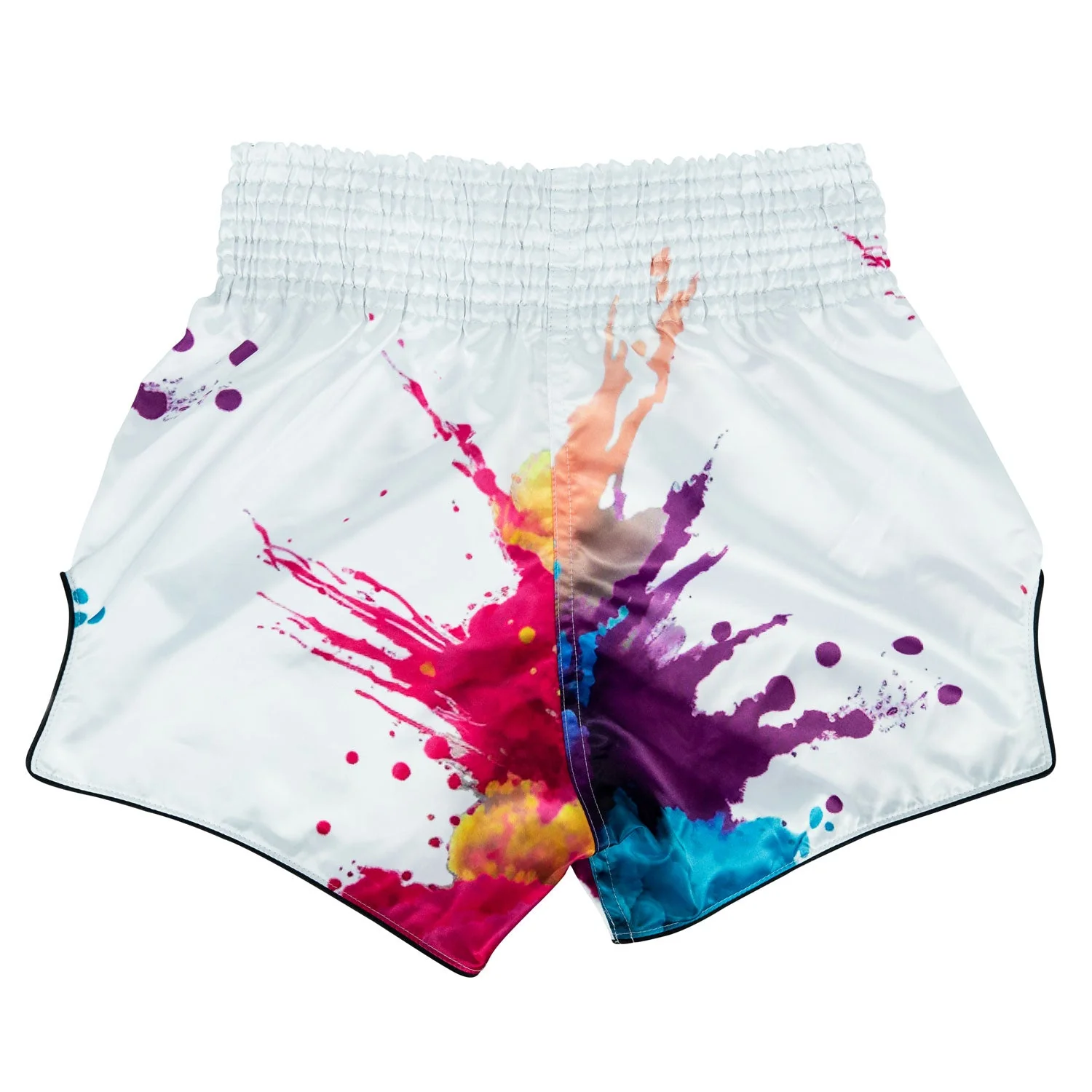 BS1939 Fairtex Funky Soul White Muaythai Shorts - Image 2