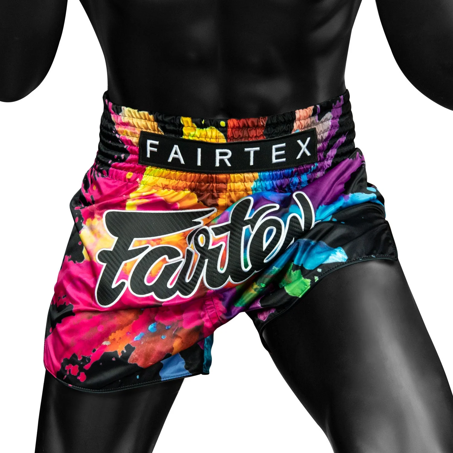 BS1940 Fairtex Funky Soul Black Muaythai Shorts - Image 3