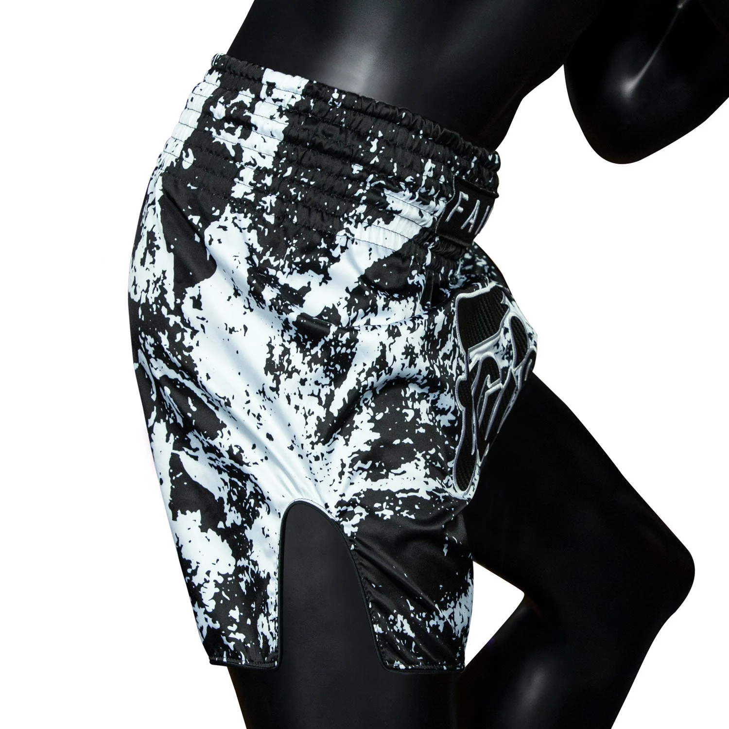BS1949 Fairtex Grunge Black Muaythai Shorts - Image 4