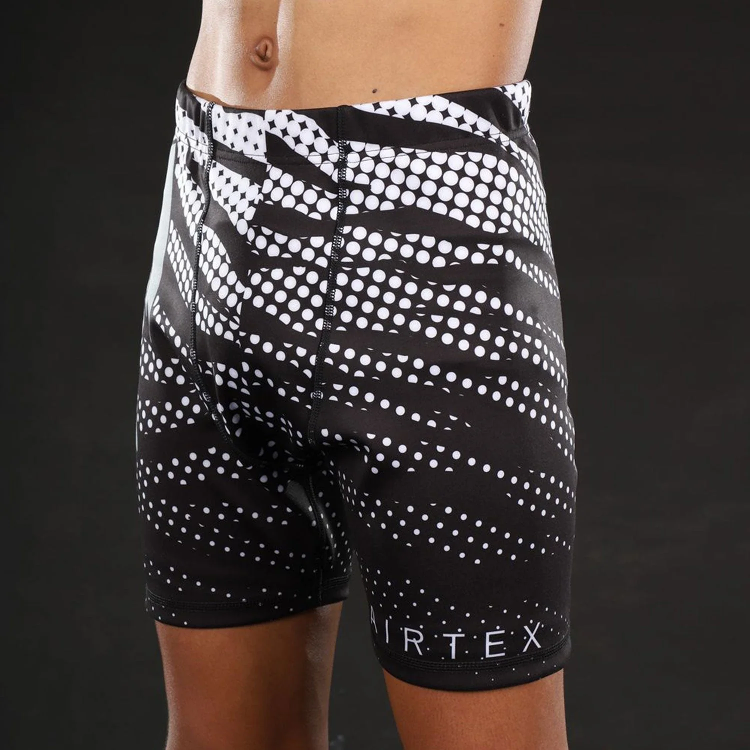 CP10 Fairtex Mens Vale Tudo Shorts Black-White - Image 2