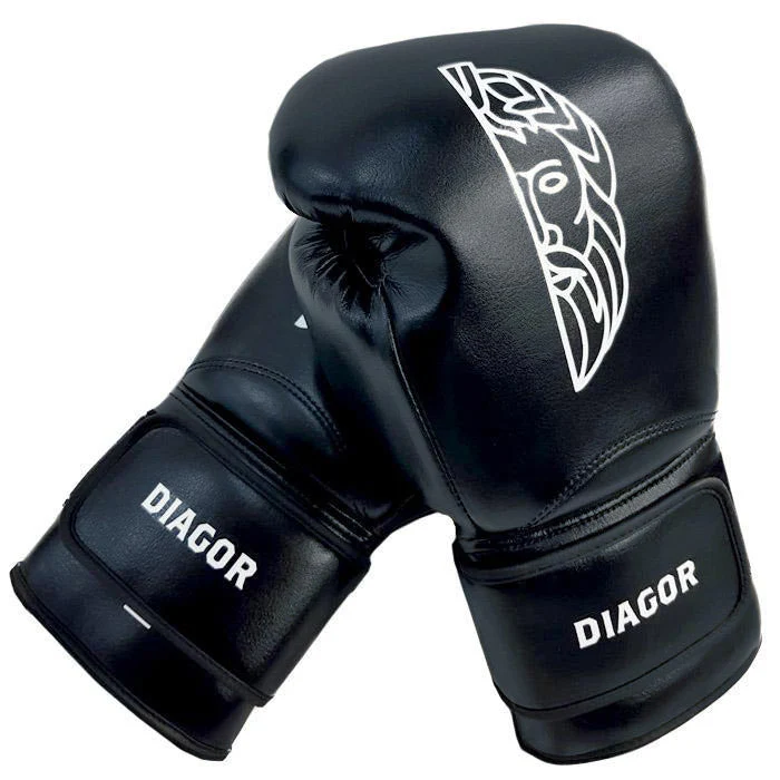 Diagor Olympic Boxing Gloves 10oz Black - Image 4