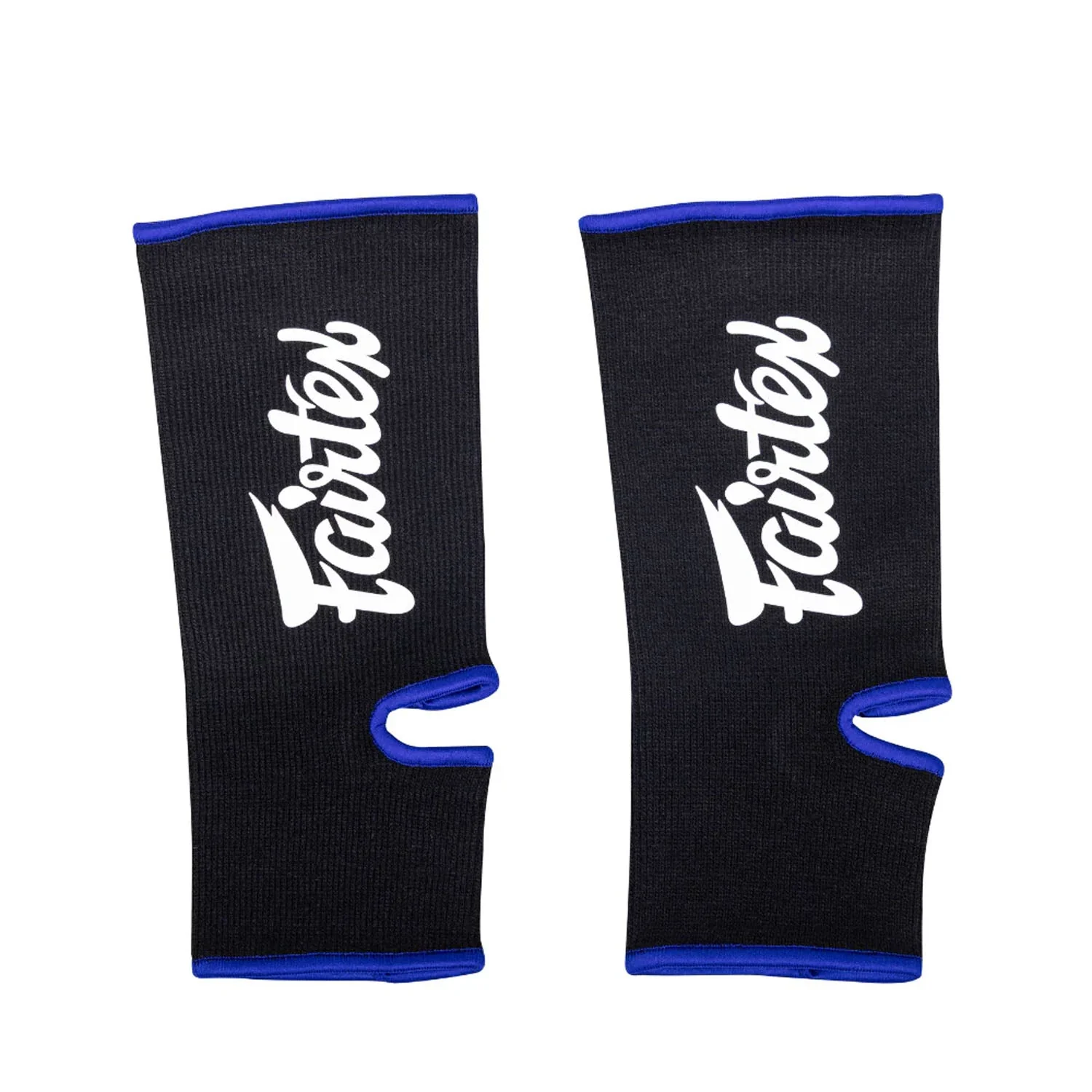 Fairtex AS3 Ankle Supports (Sized) - Black-Blue - Image 2
