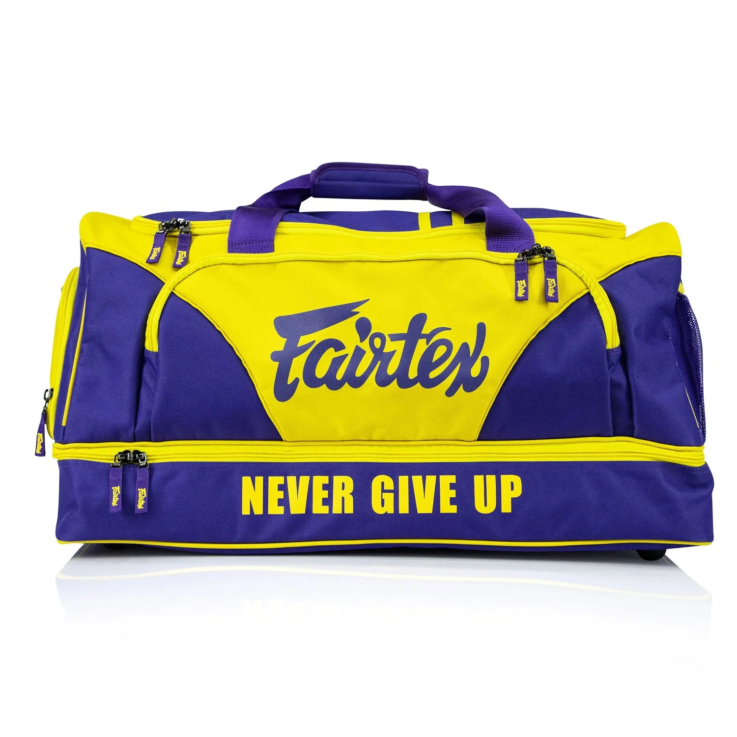 Fairtex BAG2 Heavy Duty Gym Bag Purple-Yellow - Image 2