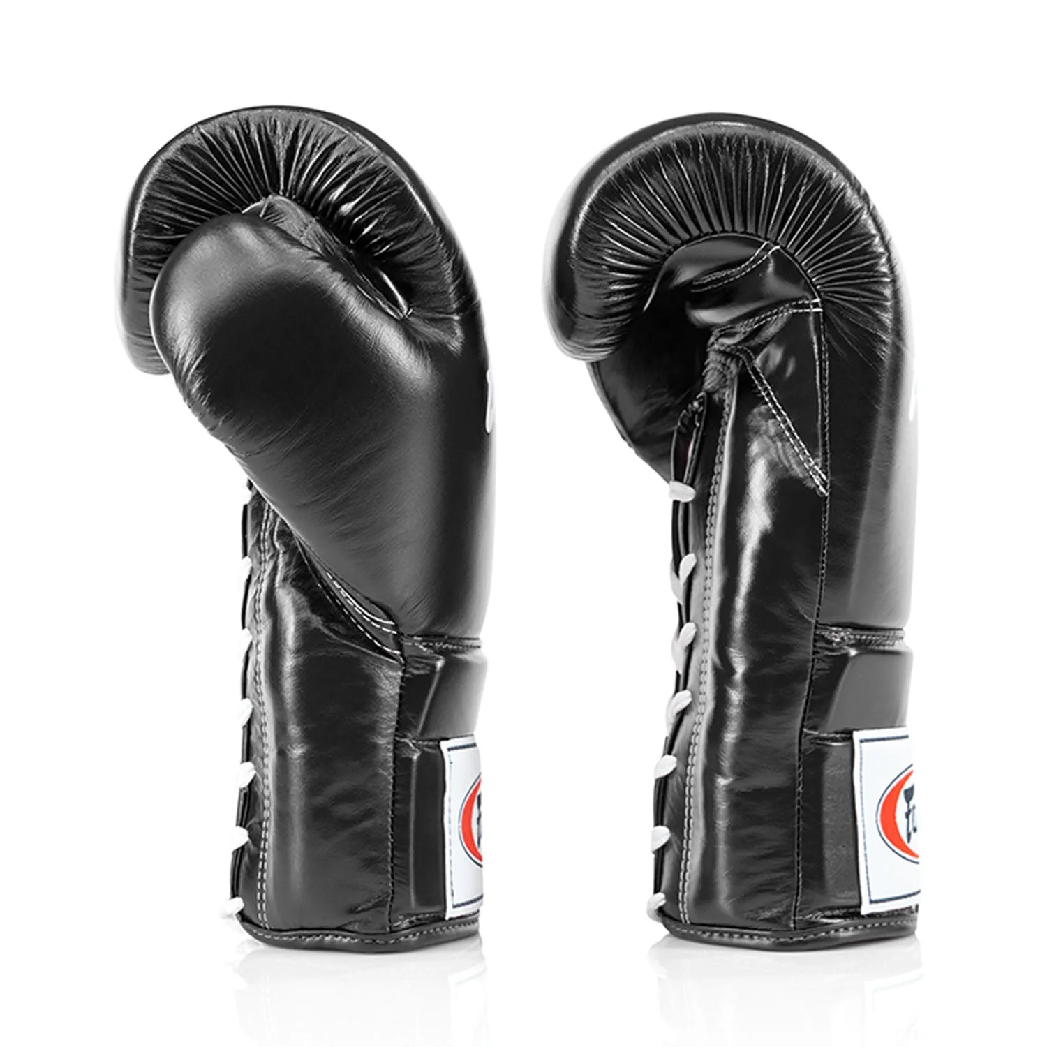 Fairtex BGL3 Lace-up Sparring Gloves - Black - Image 3