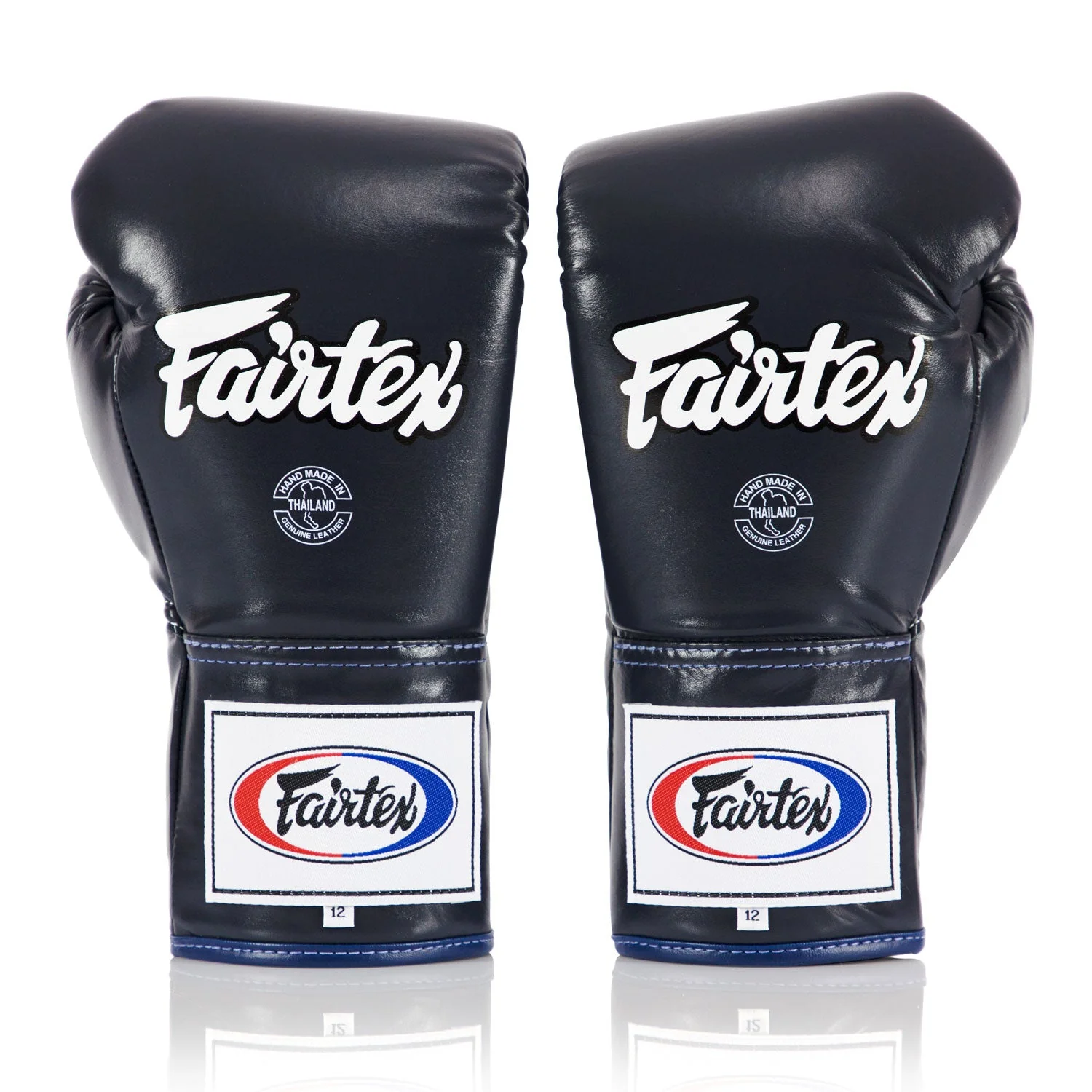 Fairtex BGL6 Lace-up Competition Boxing Gloves - Blue - Image 2