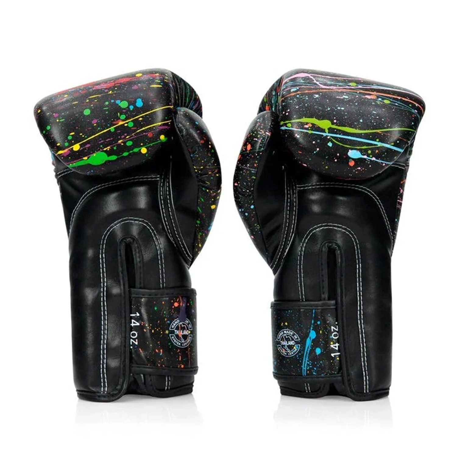 Fairtex BGV14PT Painter Microfibre Boxing Gloves - Black - Image 3