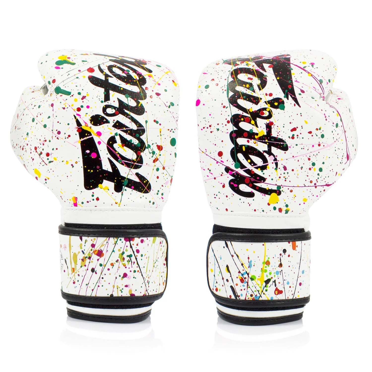Fairtex BGV14PT Painter Microfibre Boxing Gloves - White - Image 2