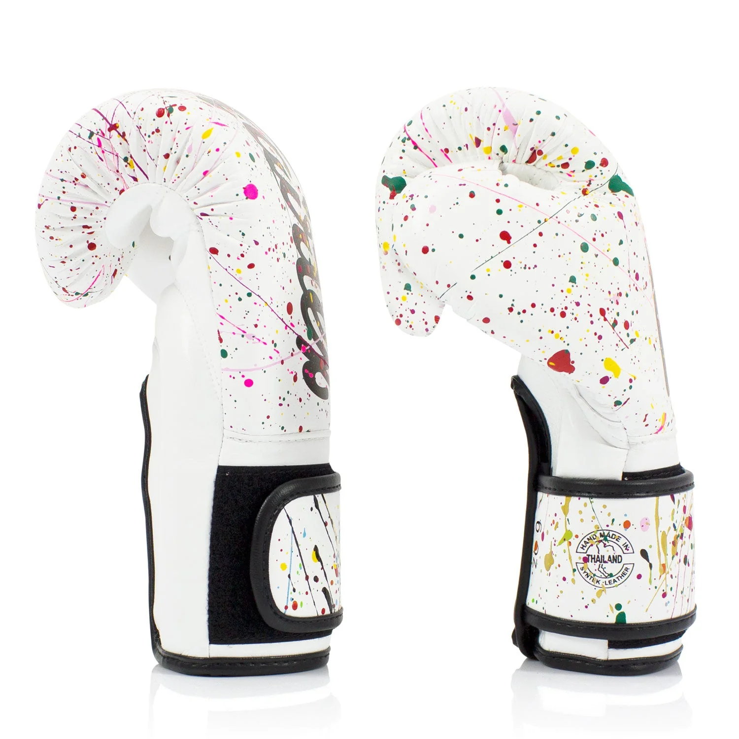 Fairtex BGV14PT Painter Microfibre Boxing Gloves - White - Image 4