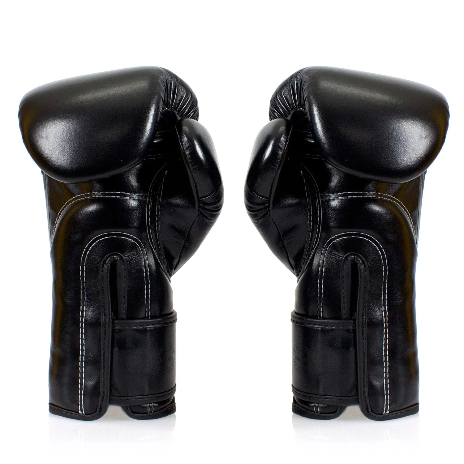 Fairtex BGV14SB Microfibre Boxing Gloves - Solid Black - Image 3