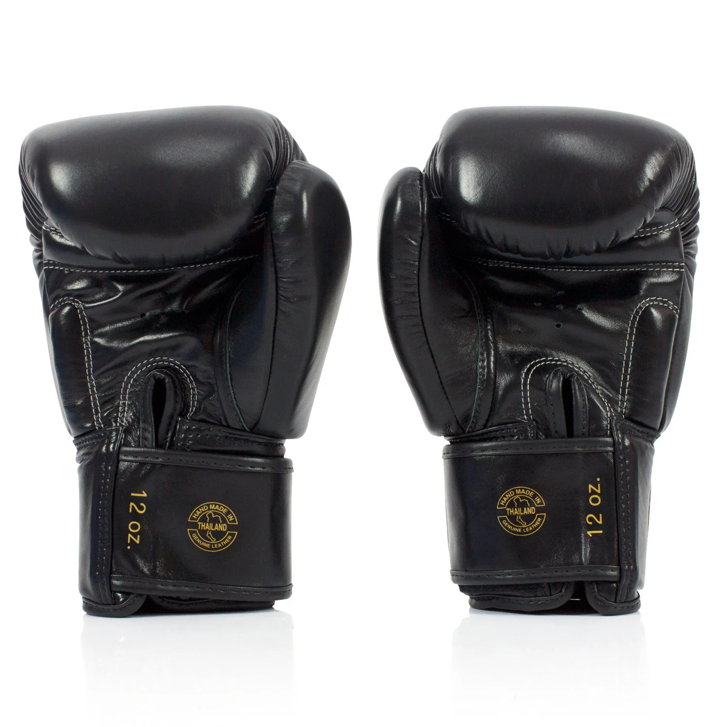 Fairtex BGV19 Deluxe Tight-Fit Boxing Gloves - Black - Image 3