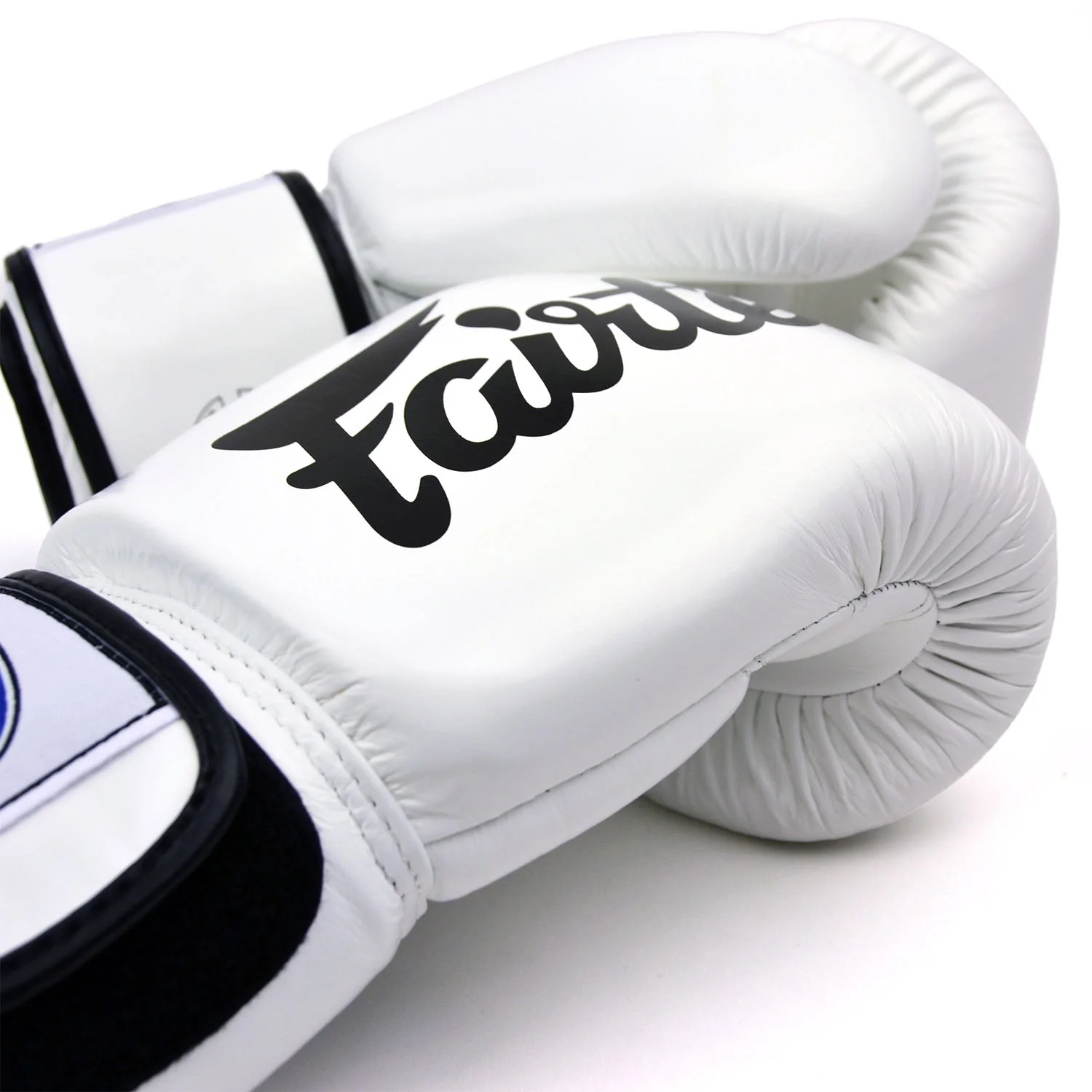 Fairtex BGV19 Deluxe Tight-Fit Boxing Gloves - White - Image 6