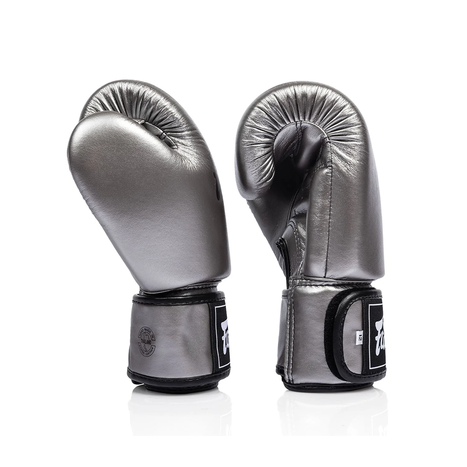 Fairtex BGV1C-PLUS Microfibre Boxing Gloves - Gun Metallic - Image 4