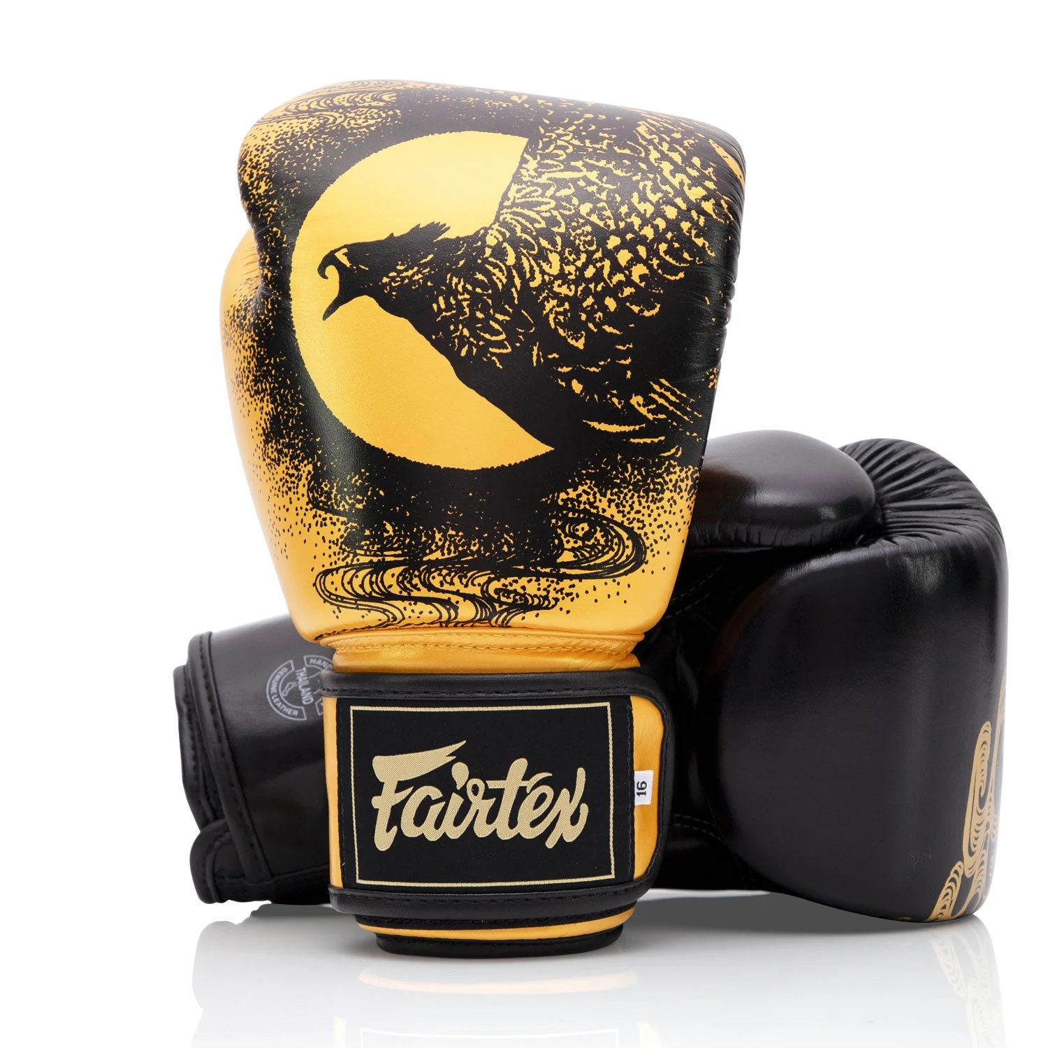 Fairtex BGV26 Harmony Six Black-Gold Limited Edition Boxing Gloves - Image 3