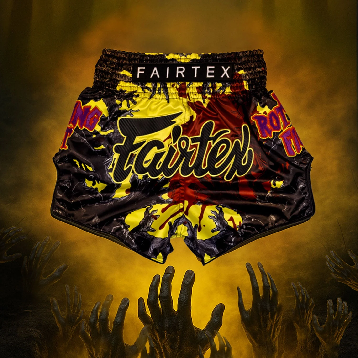 Fairtex BS-Halloween Muaythai Shorts - Rotting Fist - Image 5