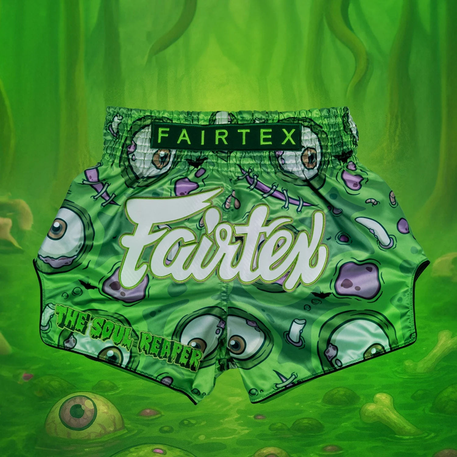 Fairtex BS-Halloween Muaythai Shorts - Soul Reaper - Image 5