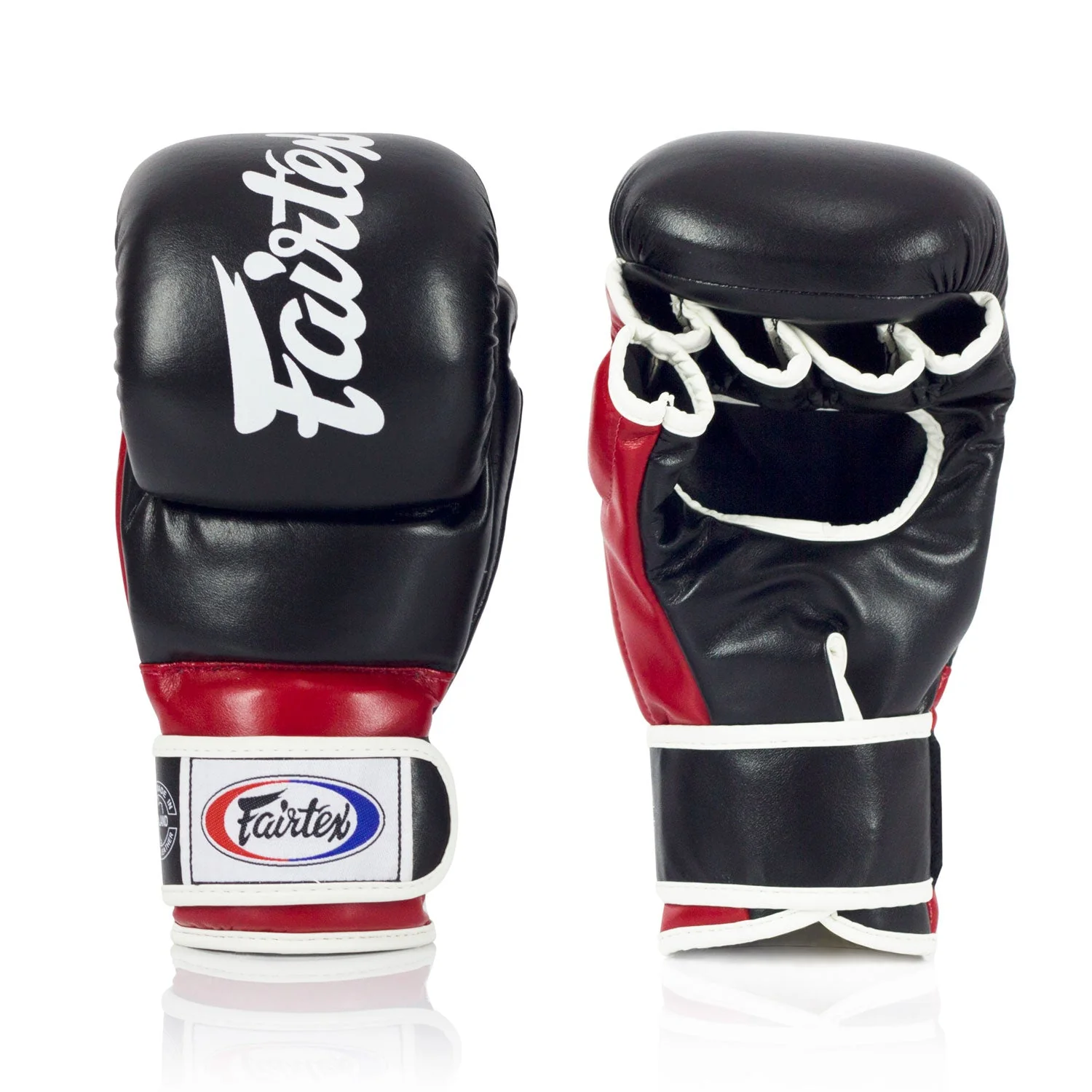 Fairtex FGV18 Super Sparring MMA Gloves - Black-Red - Image 3