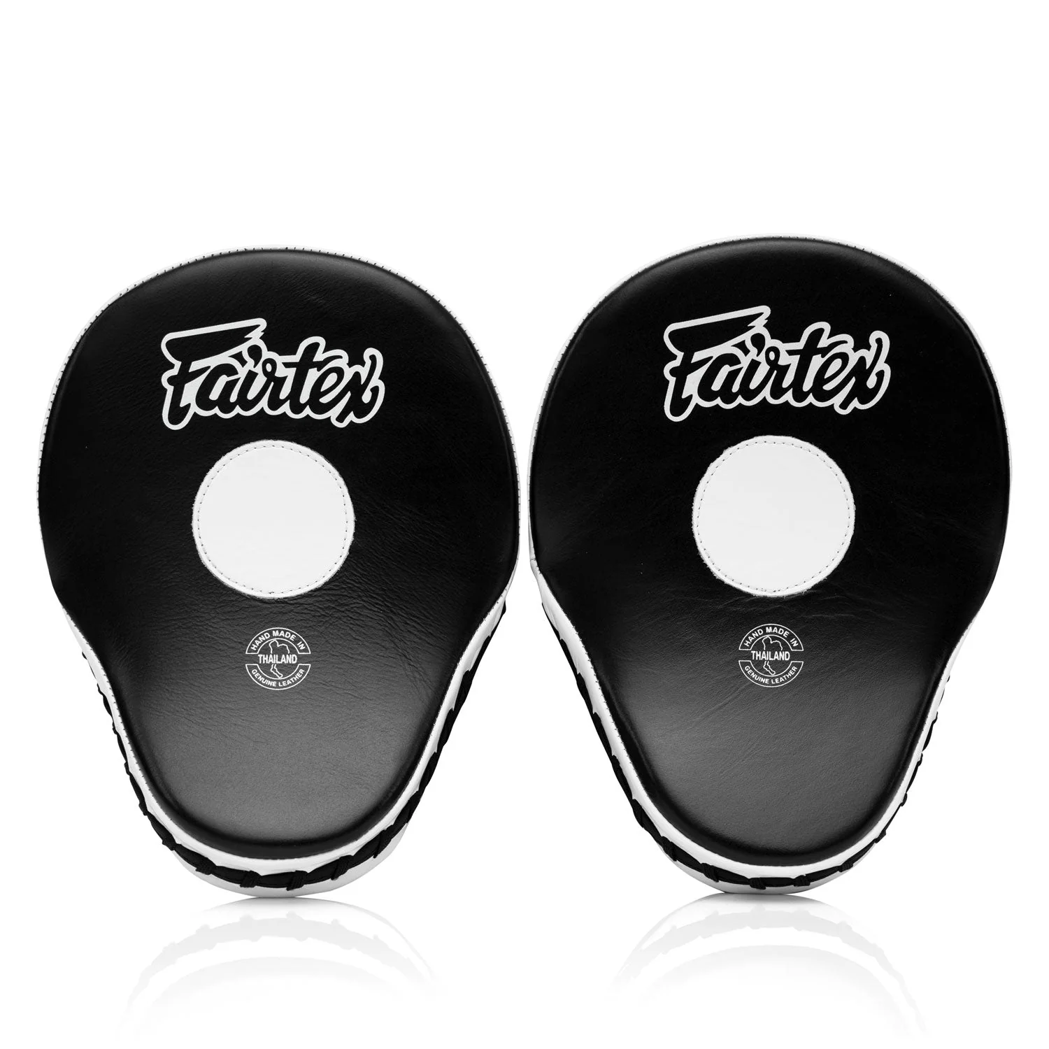Fairtex FMV9 Contoured Focus Mitts - Black-White - Image 3