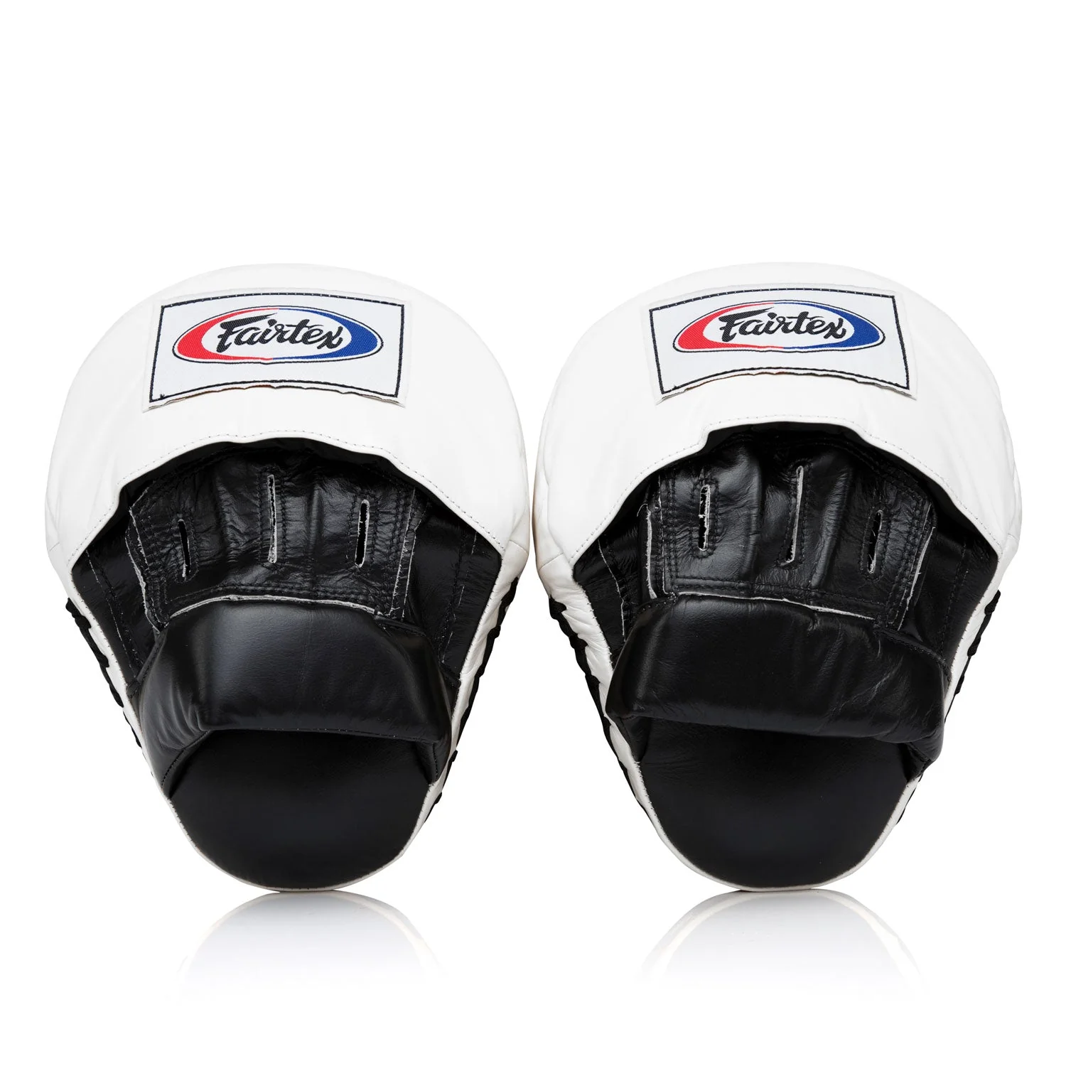 Fairtex FMV9 Contoured Focus Mitts - Black-White - Image 4