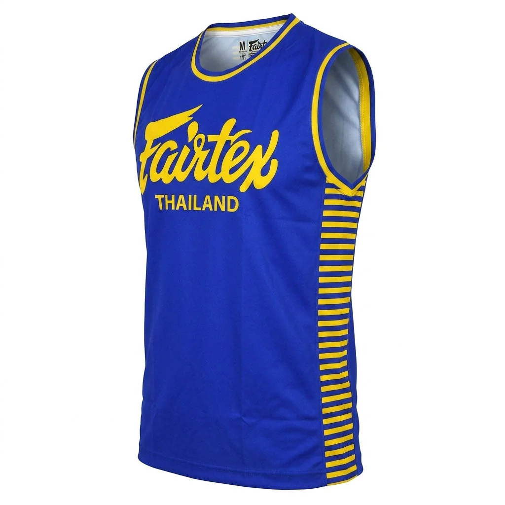 Fairtex MTT42 Tank Top - Blue-Yellow - Image 4