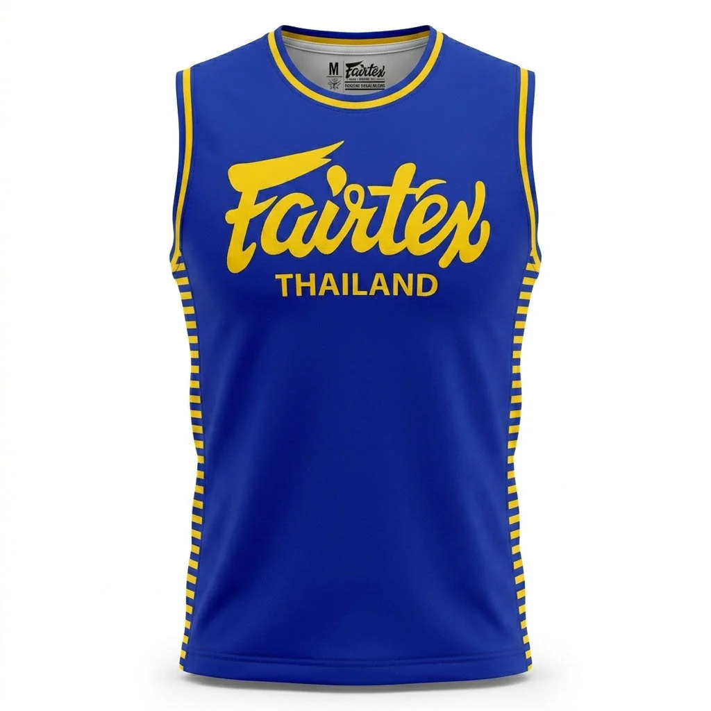Fairtex MTT42 Tank Top - Blue-Yellow - Image 6