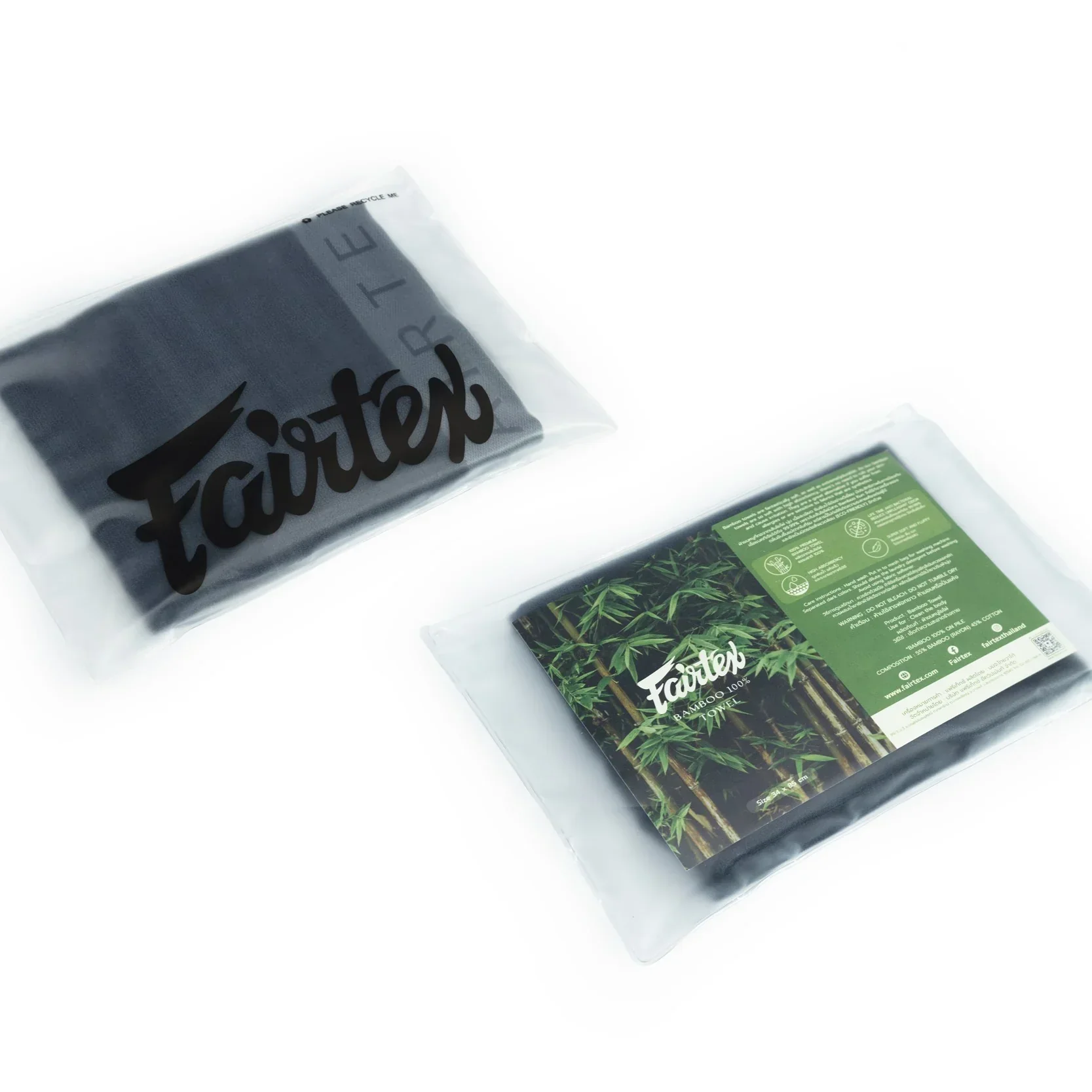 Fairtex Premium Bamboo Hand Towel Navy Blue - Image 2