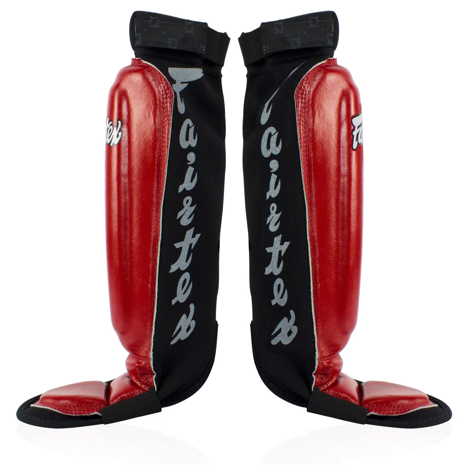 Fairtex SP6 Neoprene MMA Shin Pads - Red - Image 2