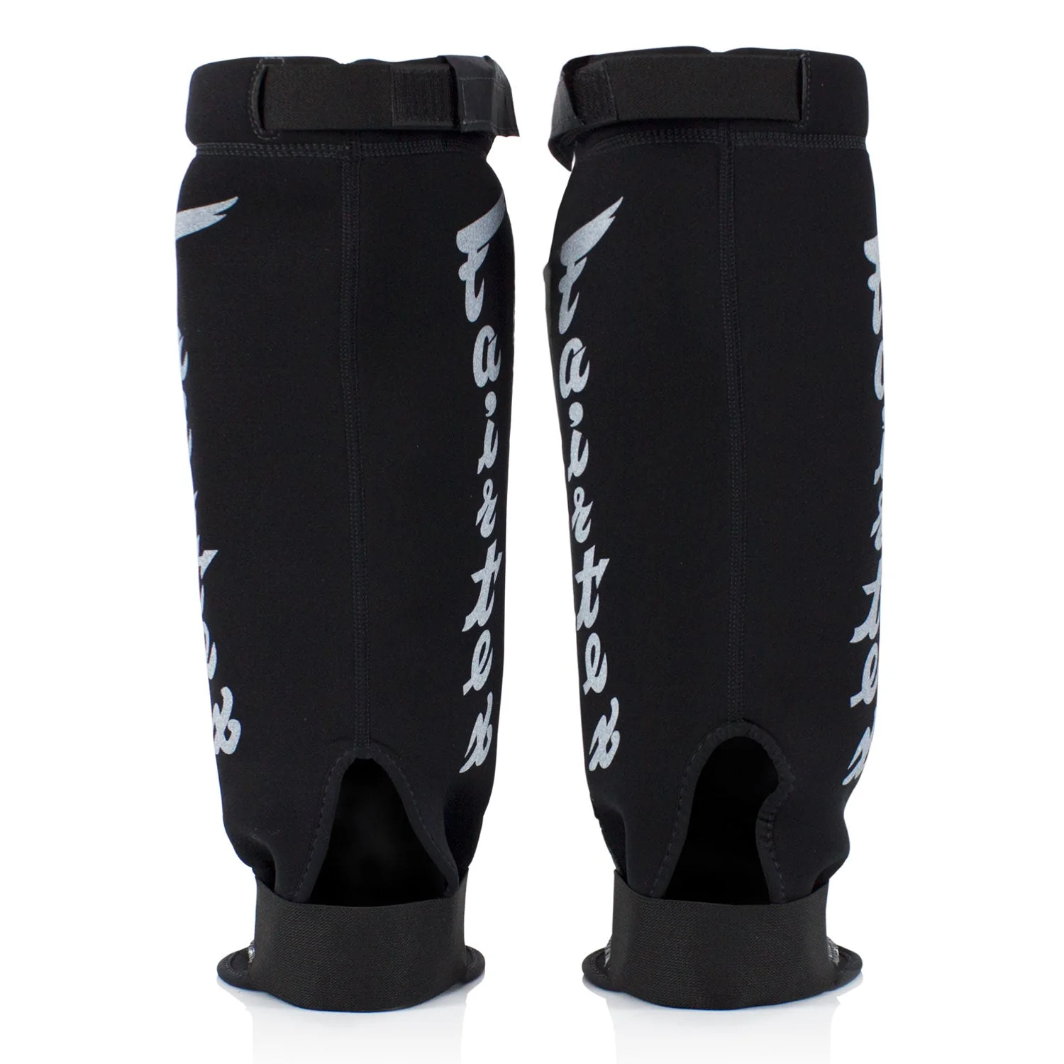 Fairtex SP6 Neoprene MMA Shin Pads - White-Black - Image 3