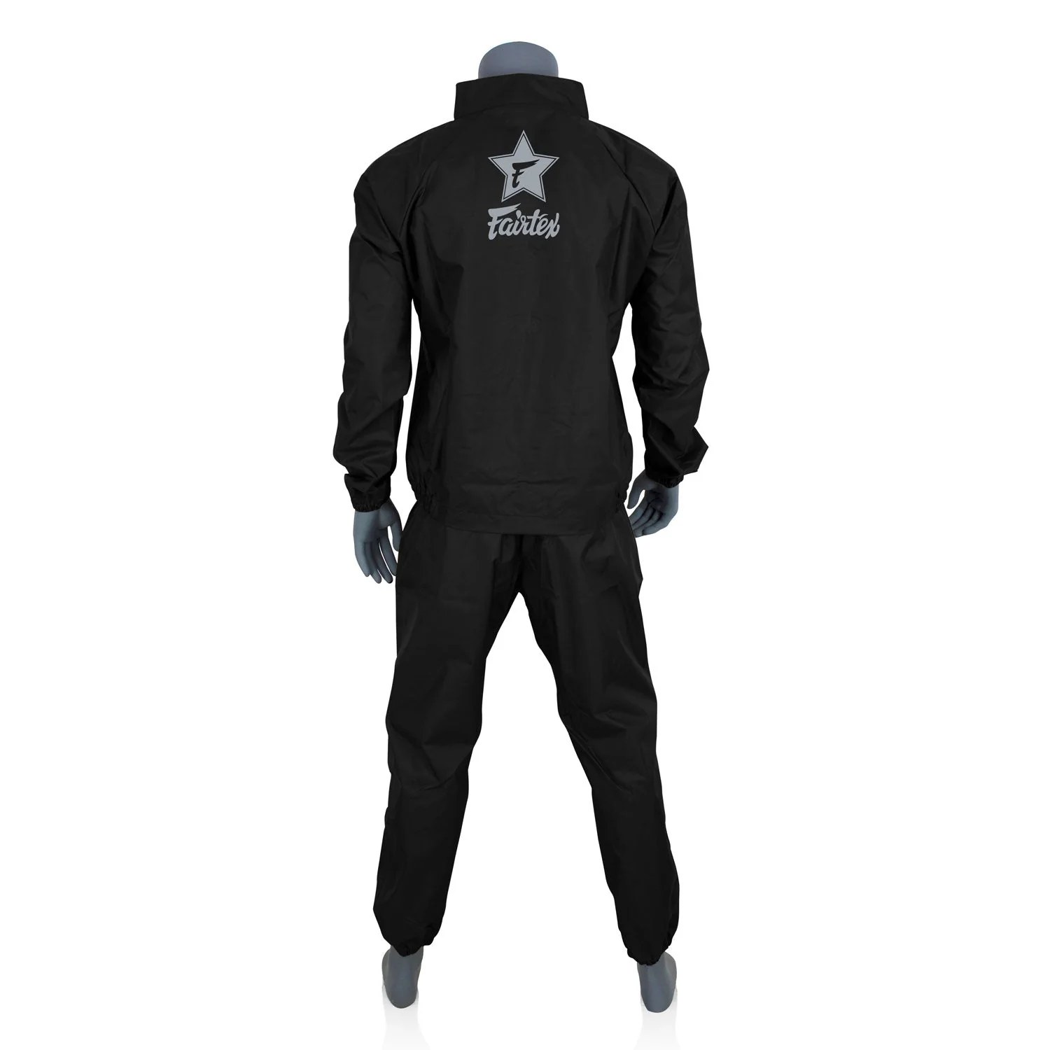 Fairtex VS3 Vinyl Sweatsuit - Black-Grey - Image 2