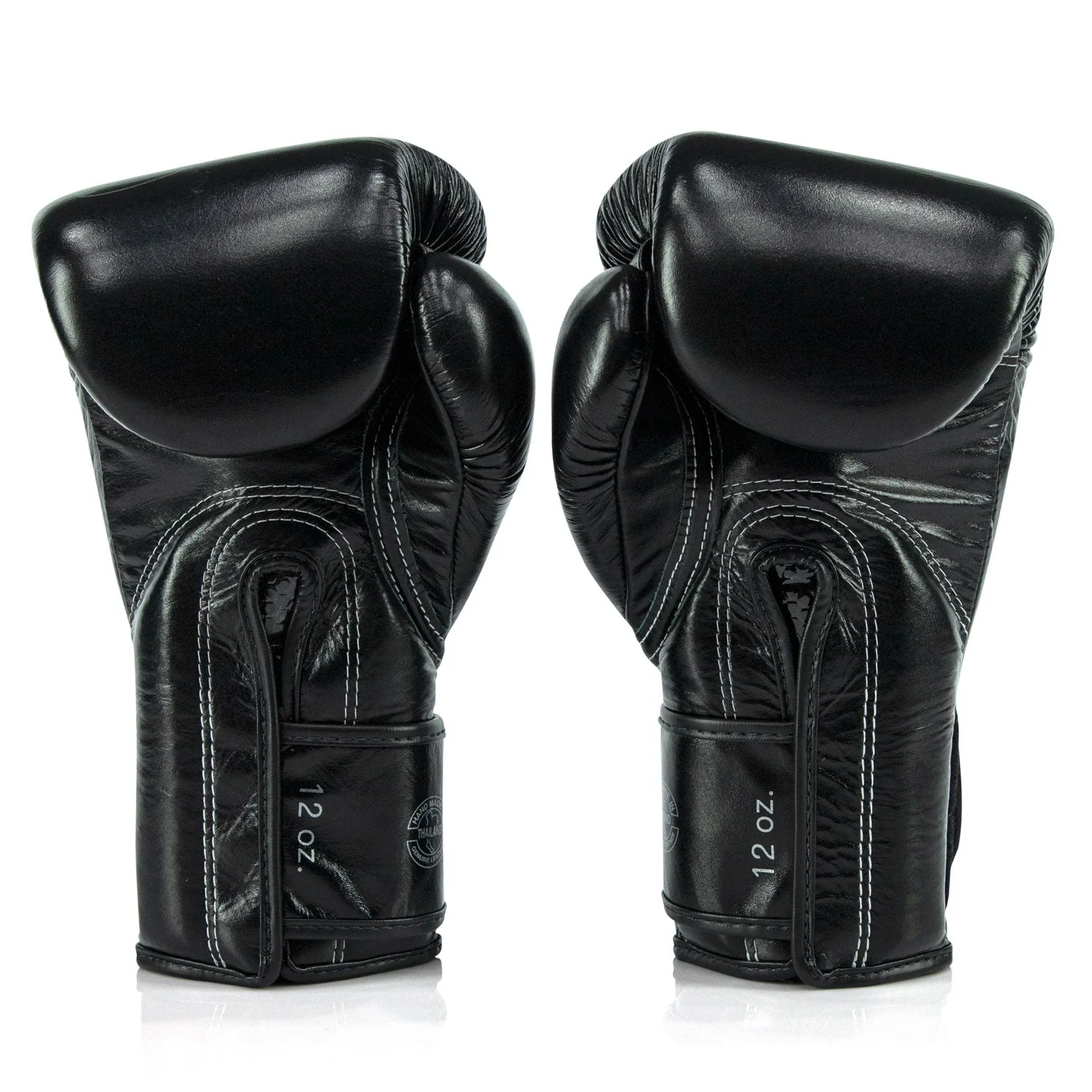 Fairtex X Glory BGVG3 Velcro Boxing Gloves - Black-Gold - Image 4
