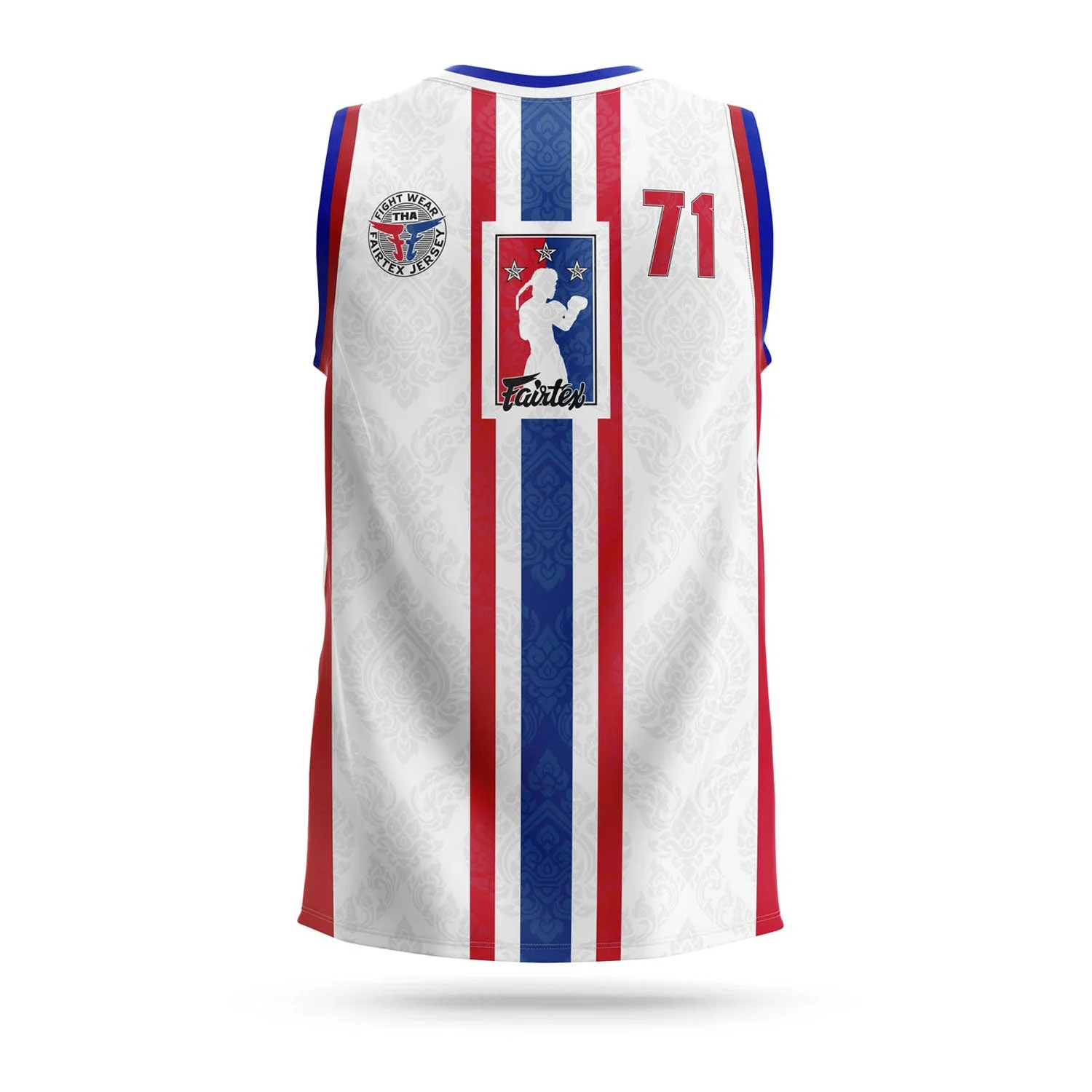JS19 Fairtex Basketball Jersey White - Image 2
