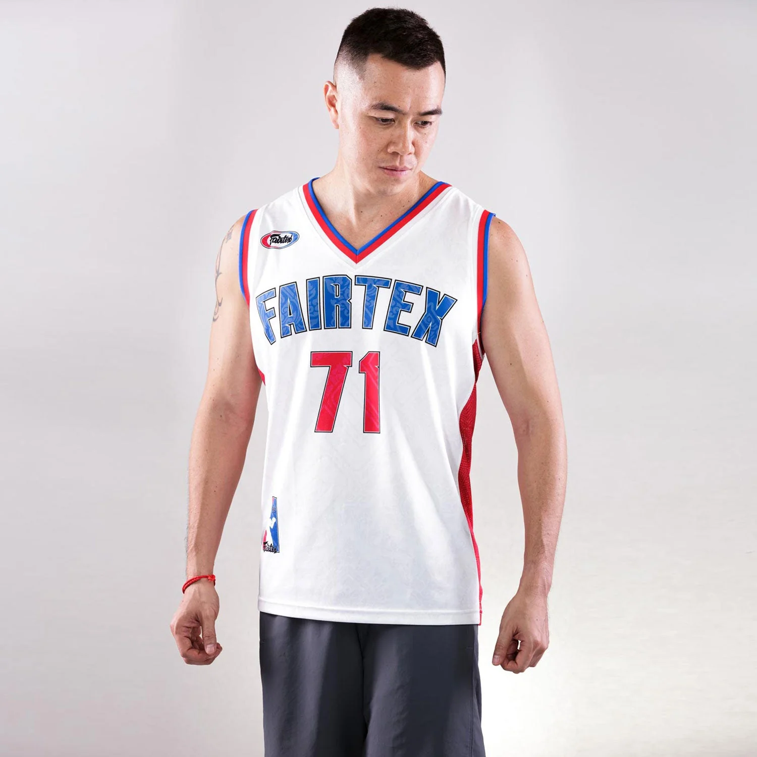 JS19 Fairtex Basketball Jersey White - Image 3