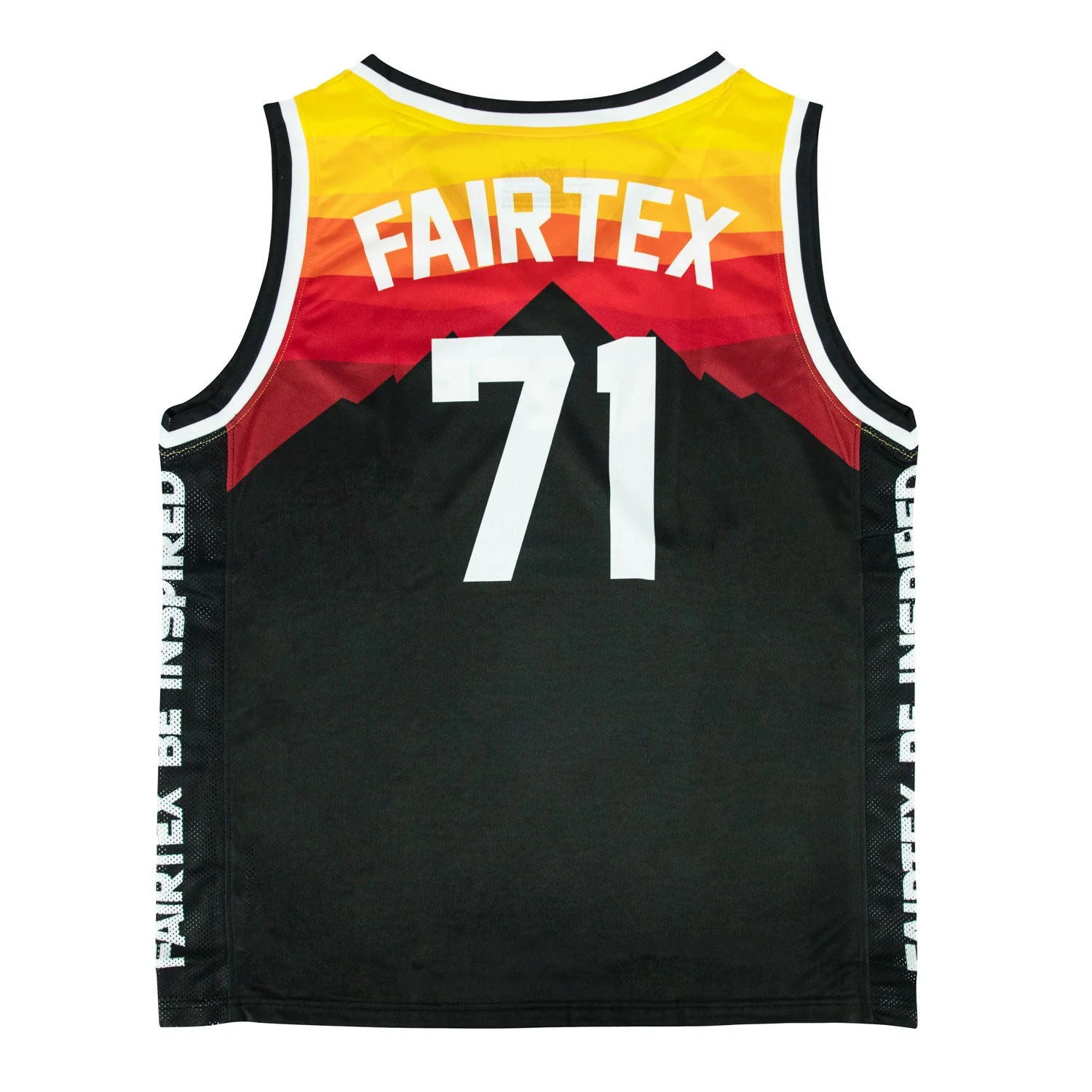 JS26 Fairtex Basketball Jersey Black-Orange - Image 2