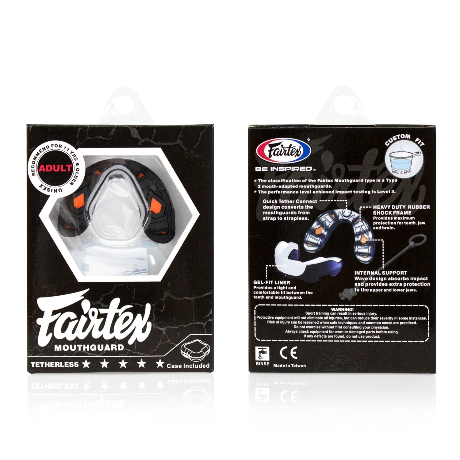MG3 Fairtex Gel Mouthguard Black - Image 4