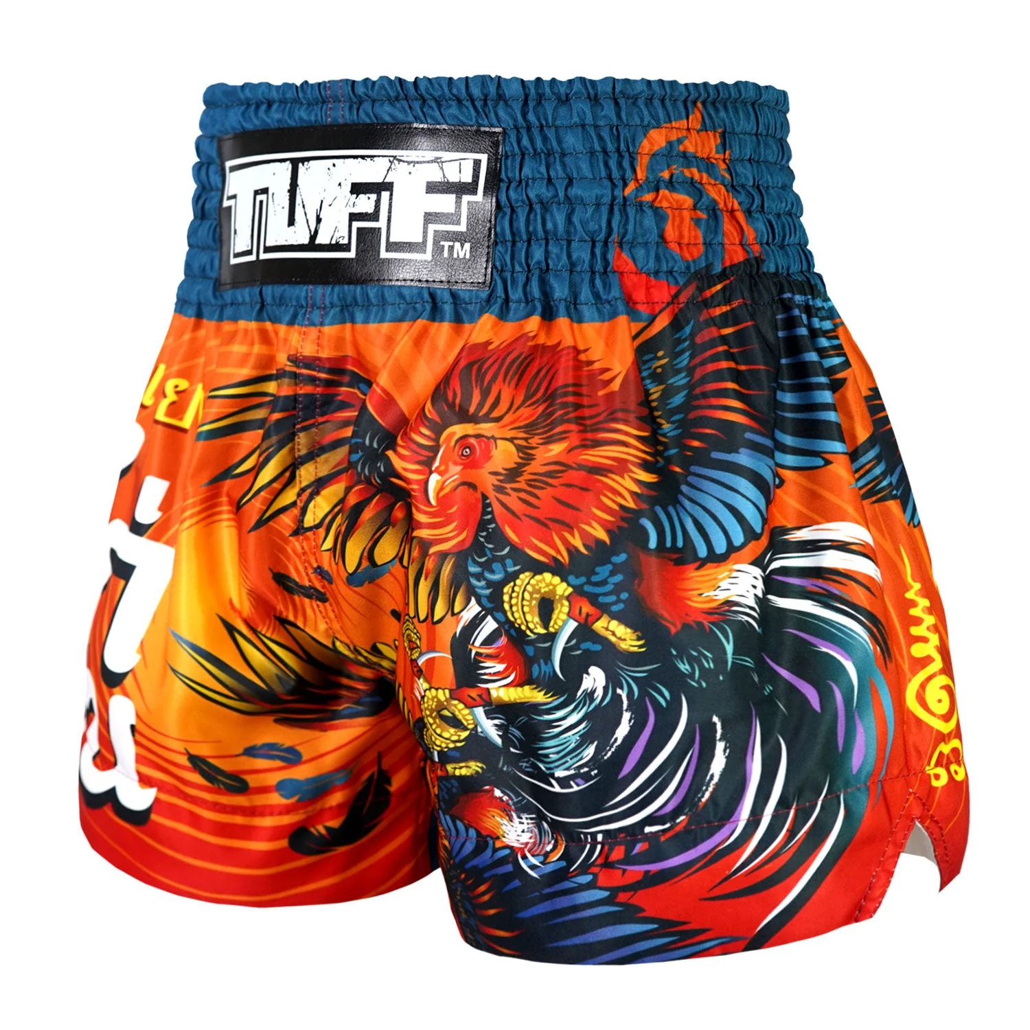 MS676 TUFF Muay Thai Shorts Lethwei Rooster - Image 2