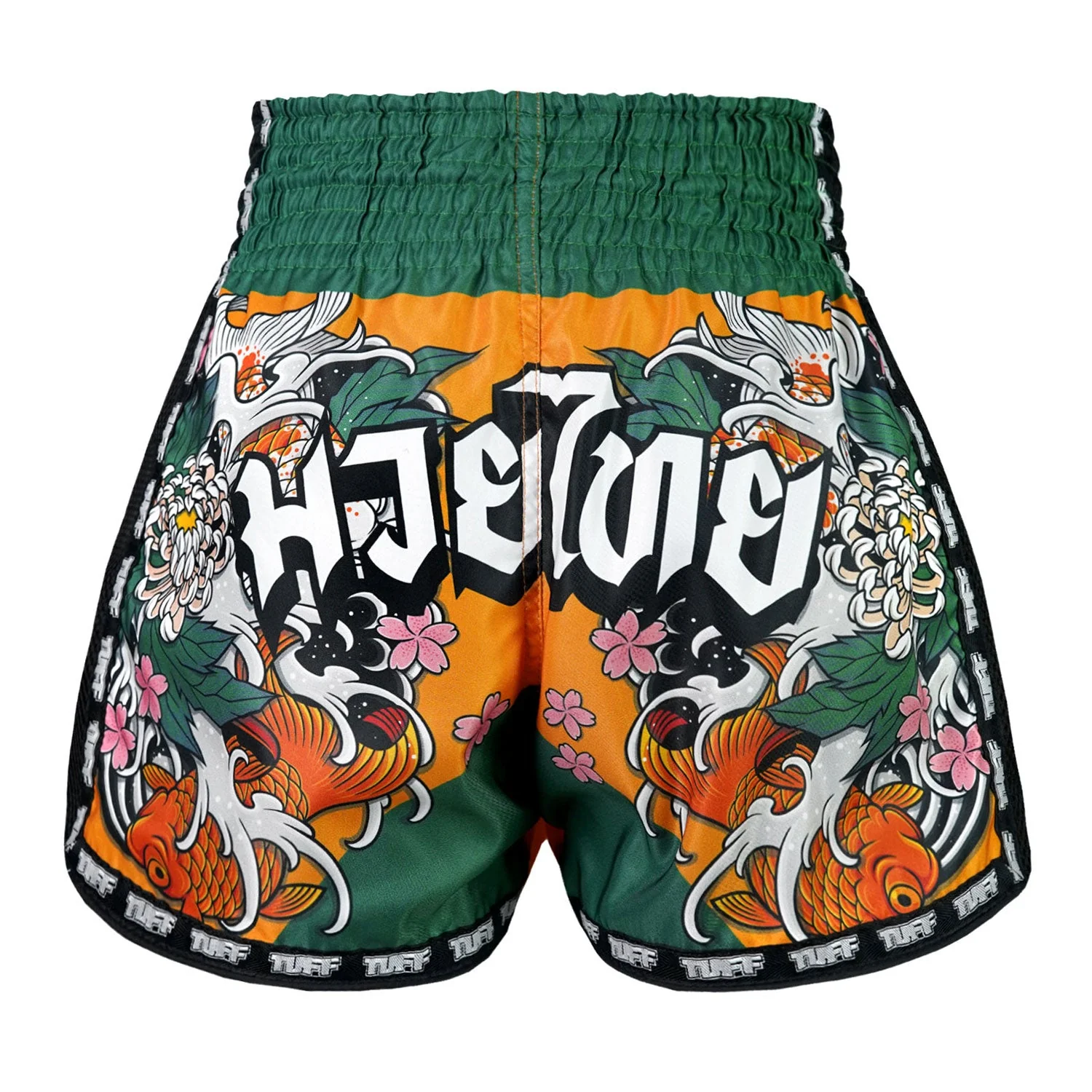MSC105 TUFF Muaythai Shorts Retro Style Tora Mori to Kingyo - Image 3