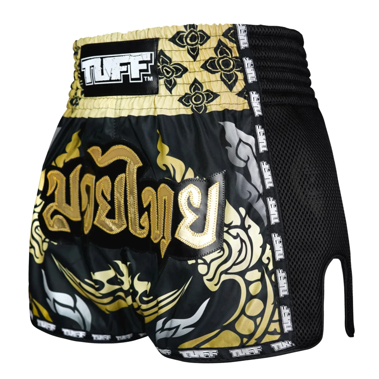 MSC107 TUFF Muaythai Shorts Retro Style The King Of Naga - Image 2