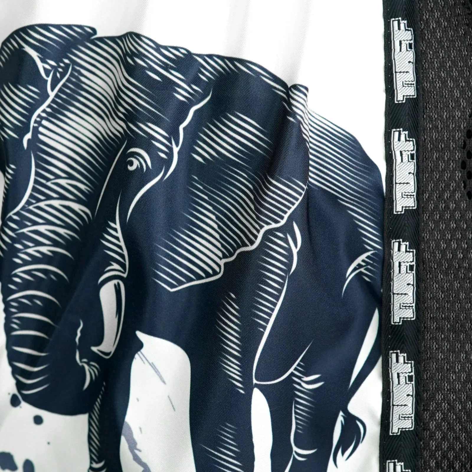 MSC112 TUFF Muaythai Shorts Retro Style War Elephant - Image 5